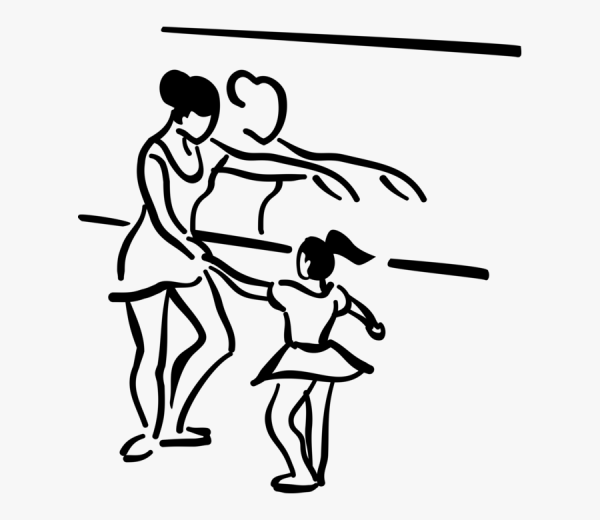 Раскраска учитель по танцам