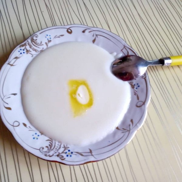 Рисуем кашу в тарелке