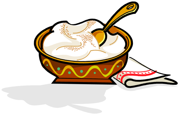 Тарелка с манной кашей