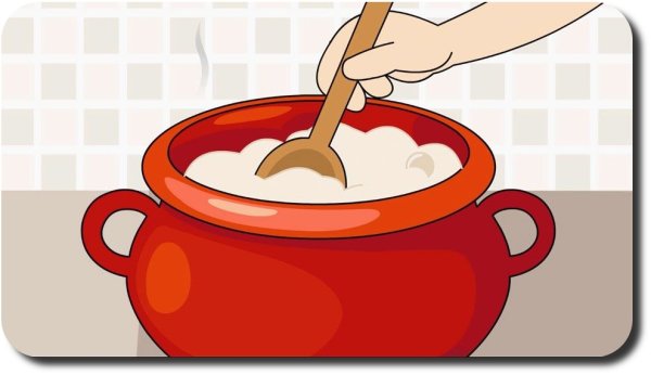 Пиктограмма тарелка с кашей