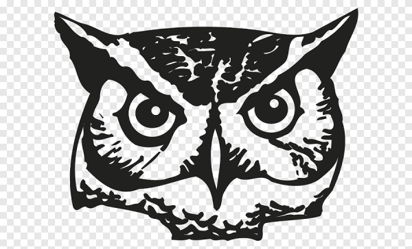 Силуэт головы Совы