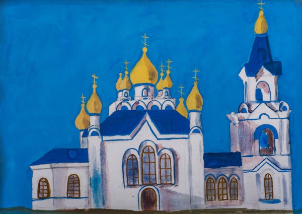 Рисование церкви