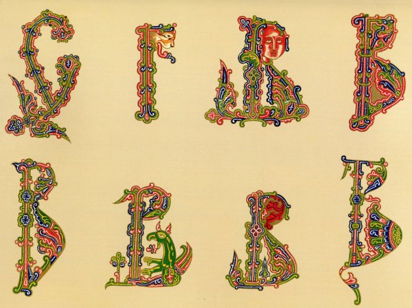 Буквица из рукописи 16 века