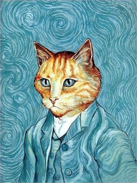 Кошки рисунки карандашом цветными