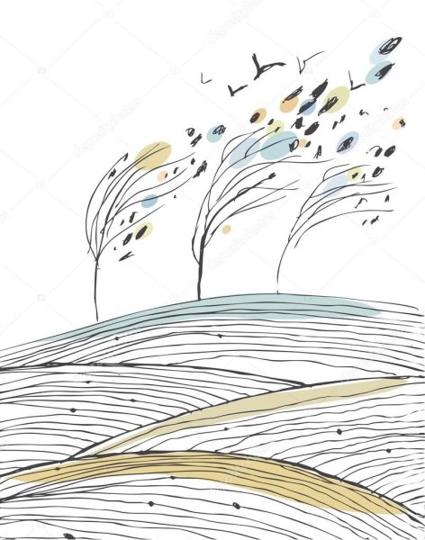 Ветер рисунок