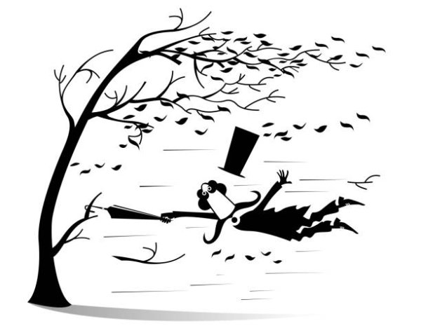 Порыв ветра рисунок