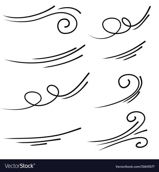 Порыв ветра линией