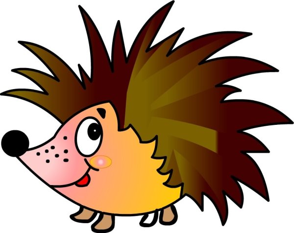 Мордочка ежика для детей