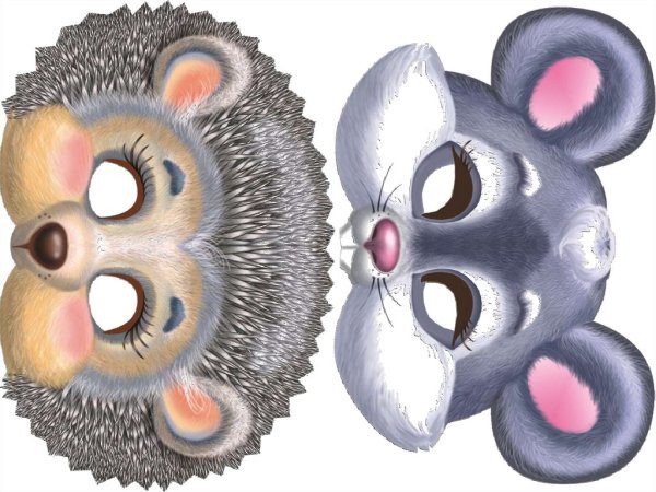 Маски животных для детей