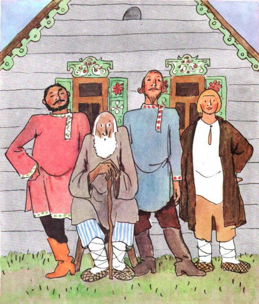 Конек горбунок три сына