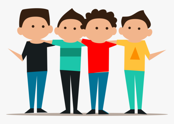 Трое мультяшных детей