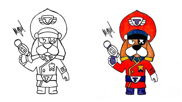 Раскраска Браво старс генерал Гавс