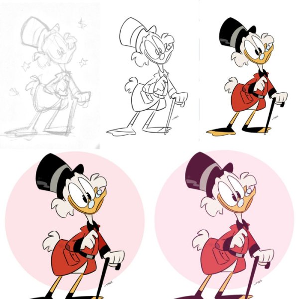 Утиные истории срисовать