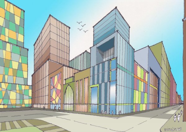 Здание в перспективе