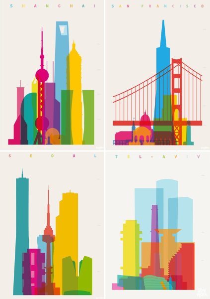 Стилизованное изображение города