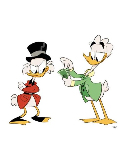 Герои мультфильма Скрудж макдак