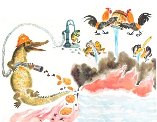 Иллюстрации к сказкам Чуковского путаница