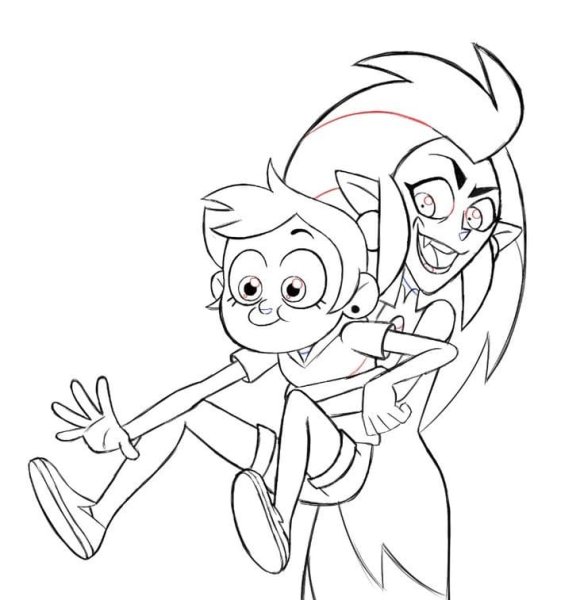 Совиный дом раскраска