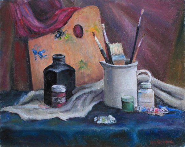 Тематический натюрморт живопись