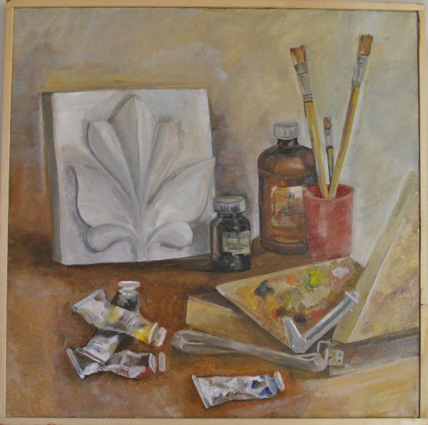 Натюрморт с атрибутами искусства