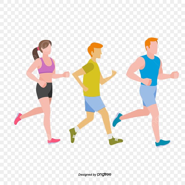 Марафонец иллюстрация