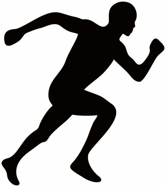 Спортивные силуэты людей