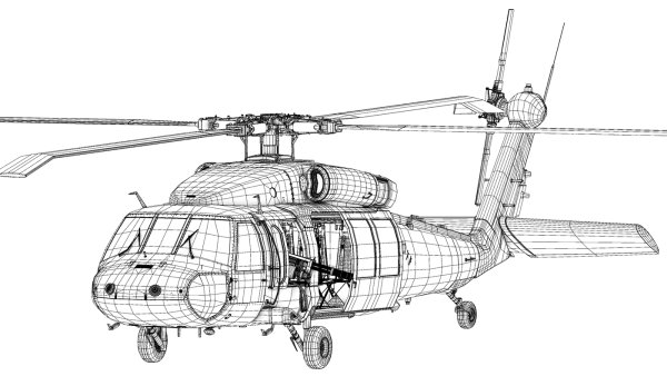 Uh-60 Black Hawk чертеж