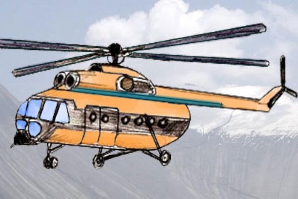 Вертолет МЧС рисунок