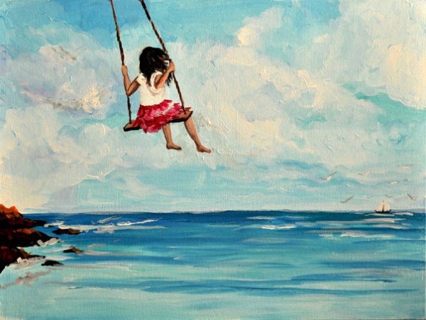 Композиция у качелей