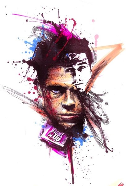 Тайлер Дерден эскиз