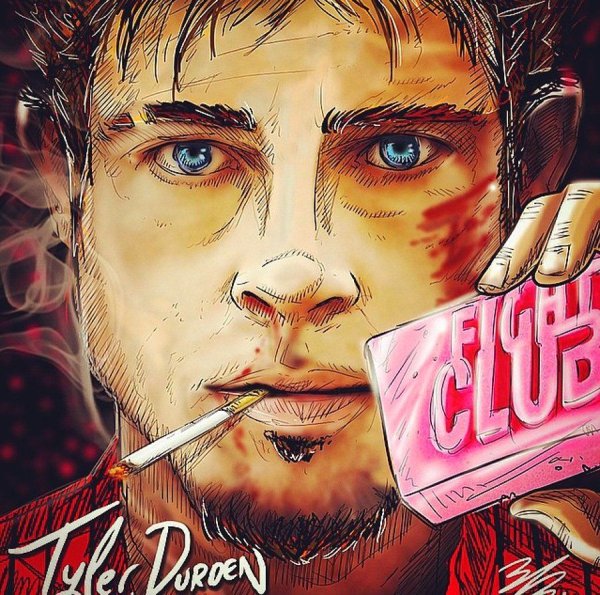 Брэд Питт Бойцовский клуб арт