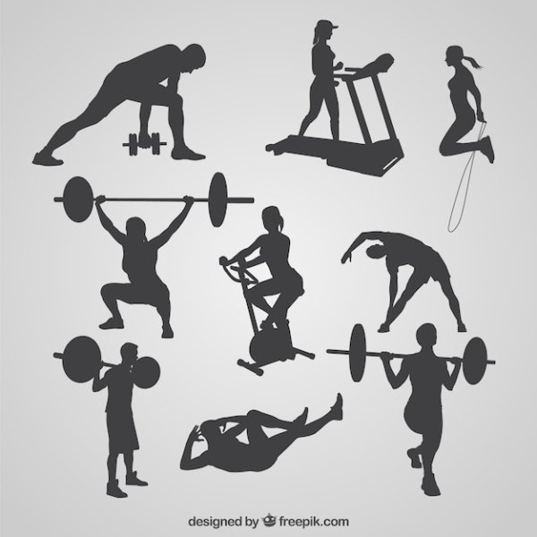 Стилизованные фигуры спортсменов