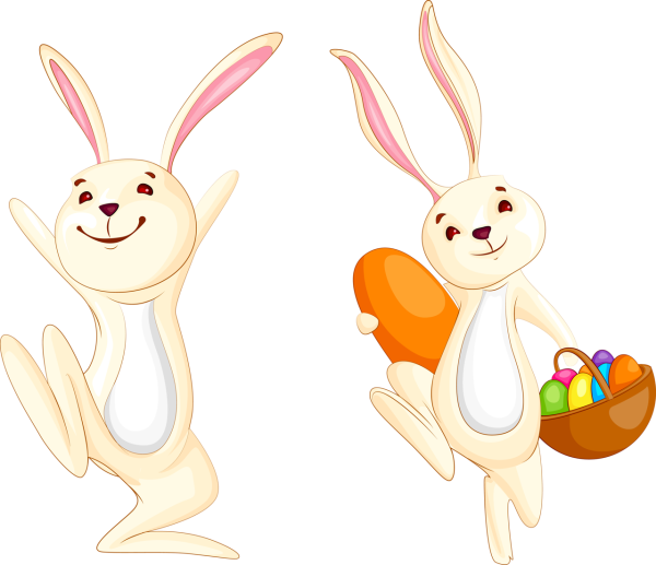 Векторный забавный заяц