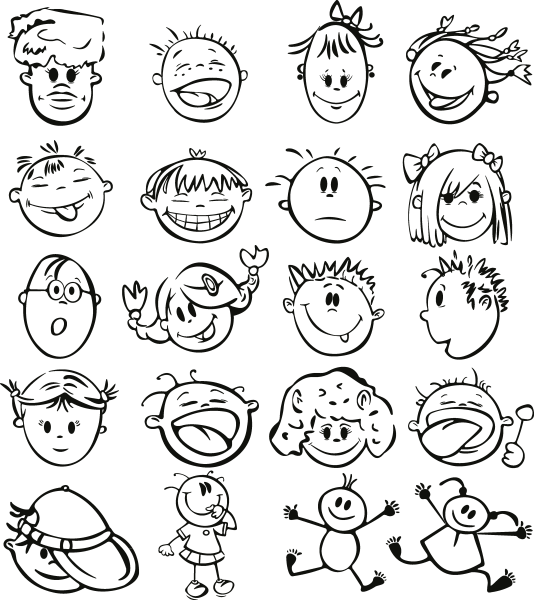 Эмоции раскраска