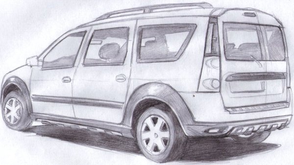 Раскраска Лада Ларгус кросс