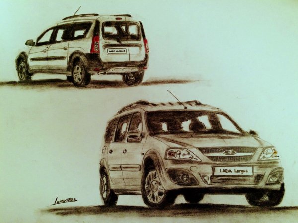 Раскраска Лада Ларгус кросс