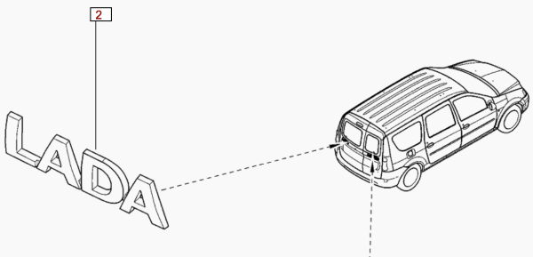 Ларгус надпись