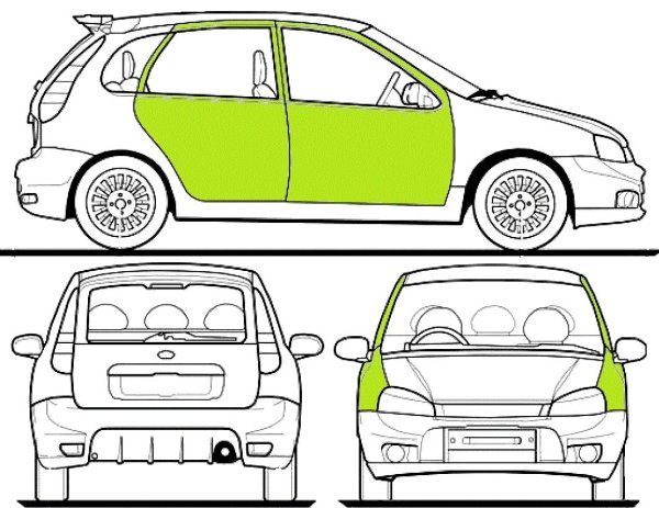 Peugeot partner чертеж