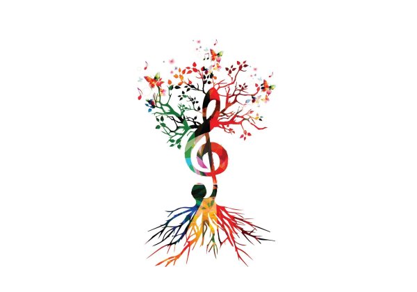 Дерево музыка рисунок
