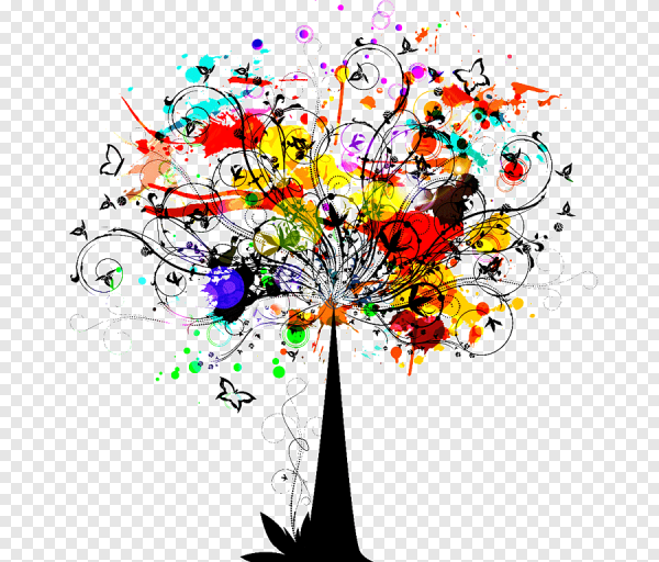 Цветочное дерево вектор