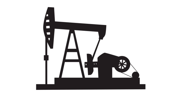 Нефтяная качалка силуэт