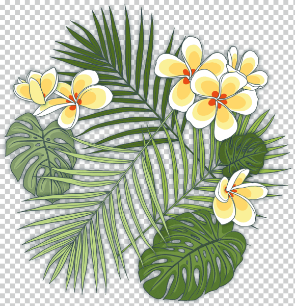 Фрипик тропические цветы