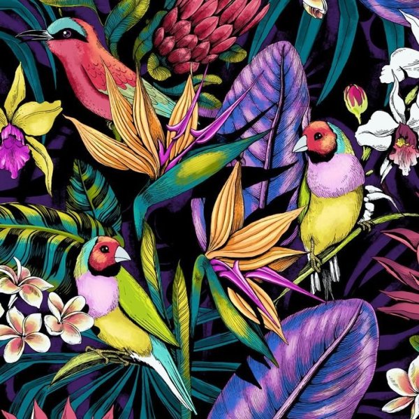 Яркие тропические цветы