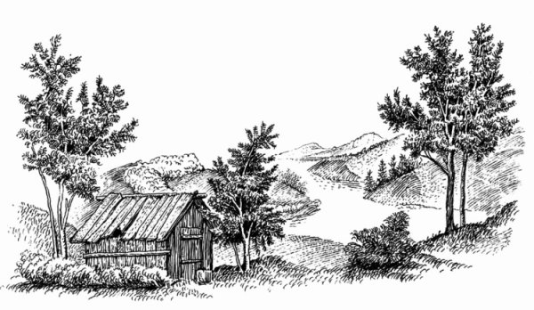 Пейзаж Графика