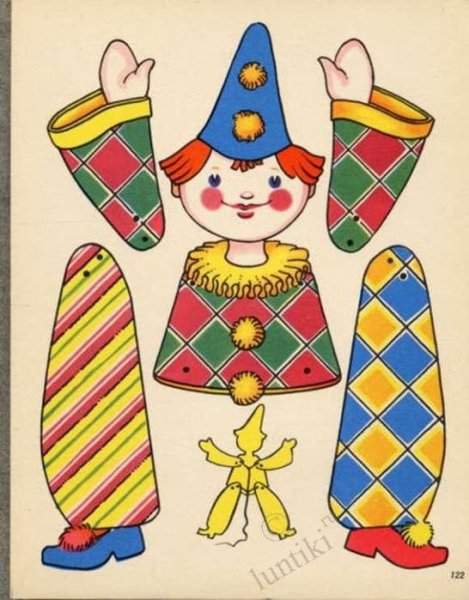 Петрушка раскраска