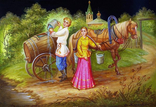 Художник Ожиганов Федоскино