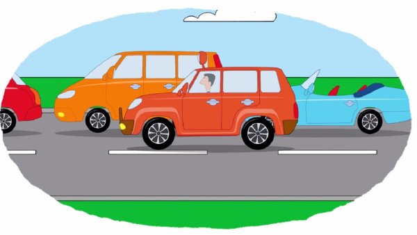 Машина едет для детей