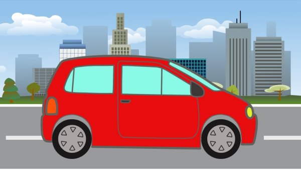 Дорога для машины рисование