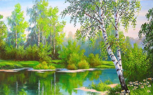 Летний пейзаж Анна Лакисова