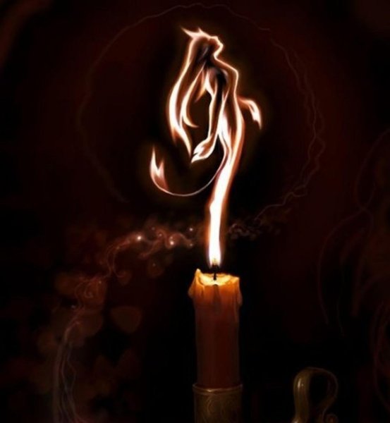 Горящая свеча